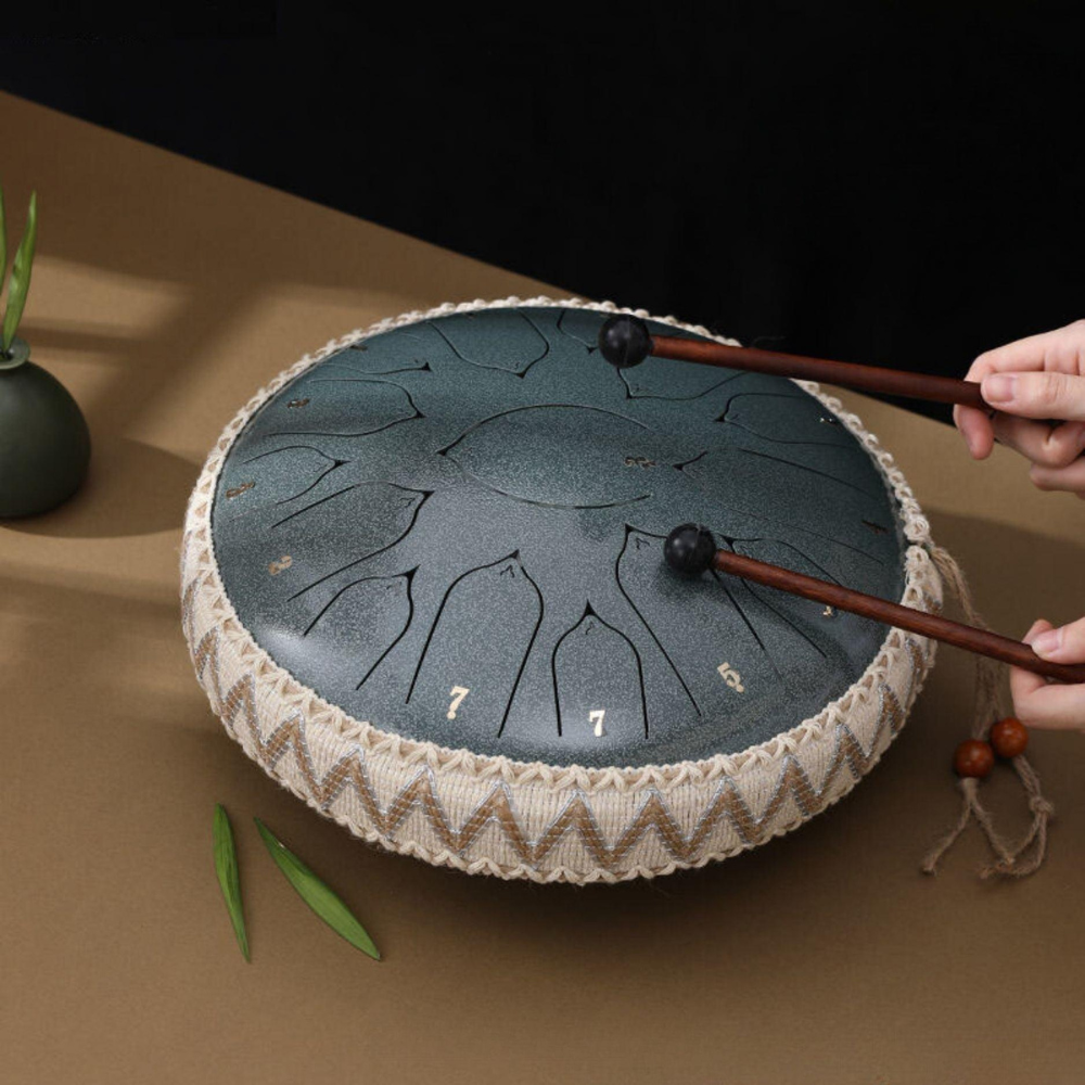 Harmonii KlankOase™ Steel Tongue Drum voor Muzikale Meditatie en Creatieve Expressie