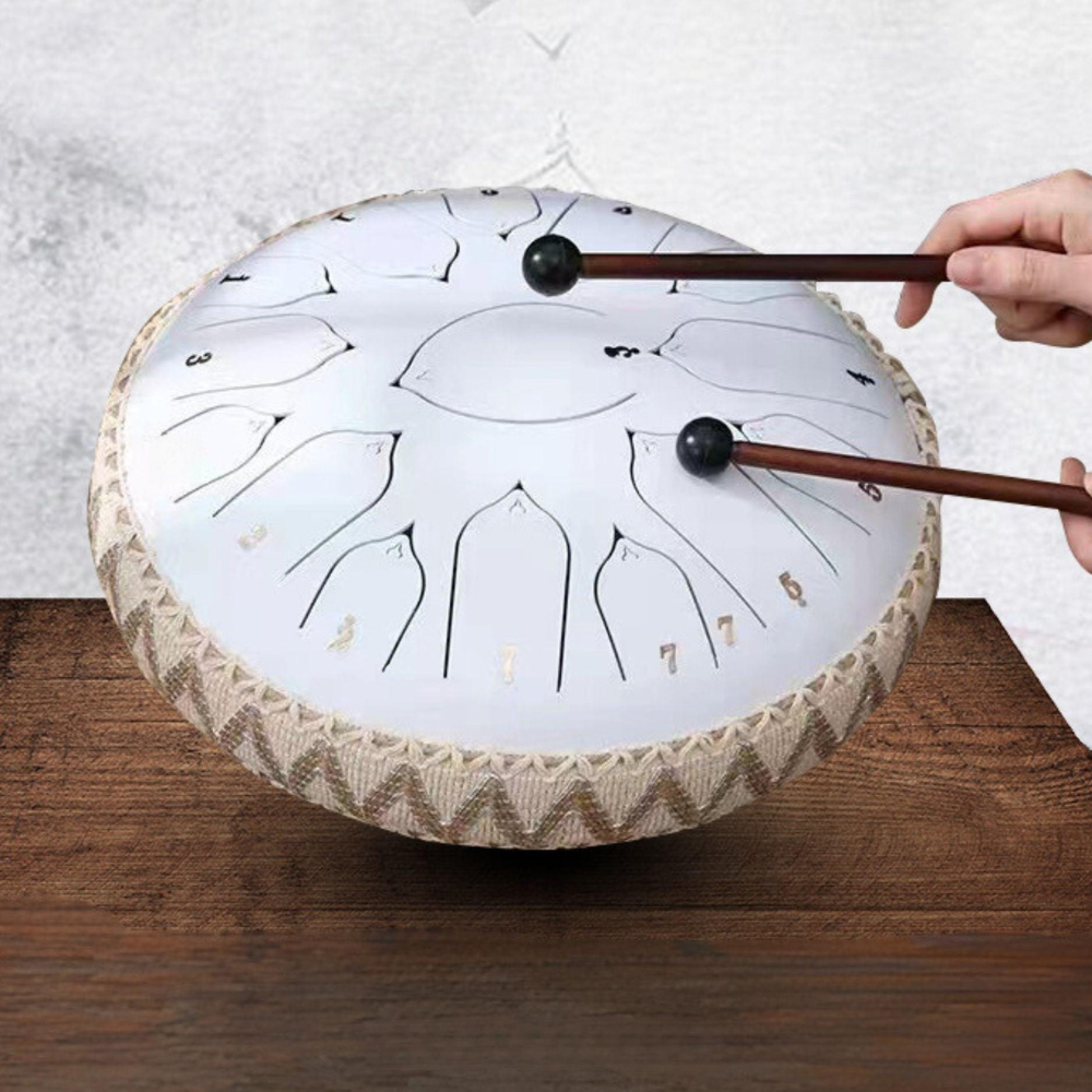 Harmonii KlankOase™ Steel Tongue Drum voor Muzikale Meditatie en Creatieve Expressie