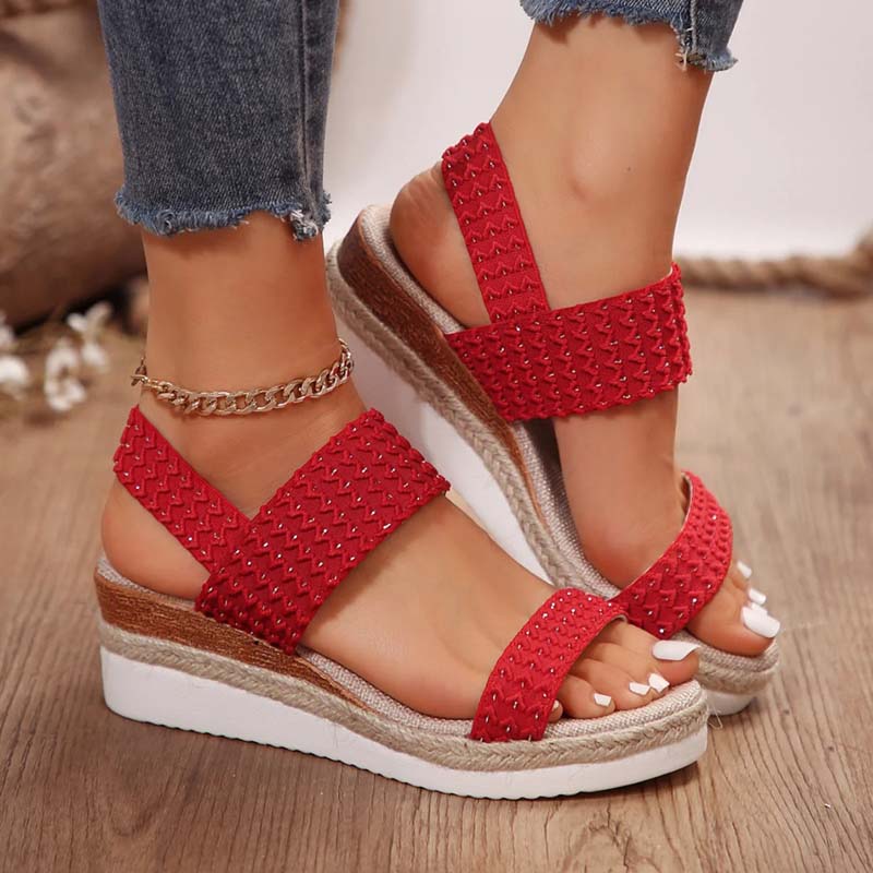 Casual Sandalen Met Sleehak