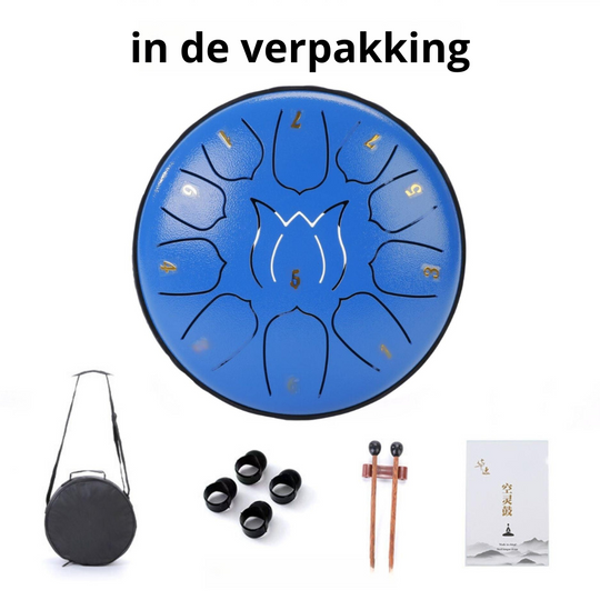 Harmonii KlankOase™ Steel Tongue Drum voor Muzikale Meditatie en Creatieve Expressie