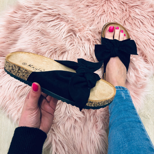 Romy | Zwarte Trendy Slipper