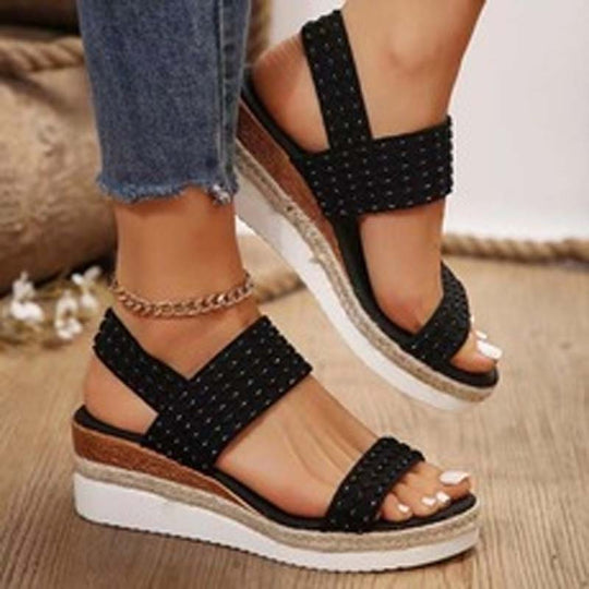 Casual Sandalen Met Sleehak