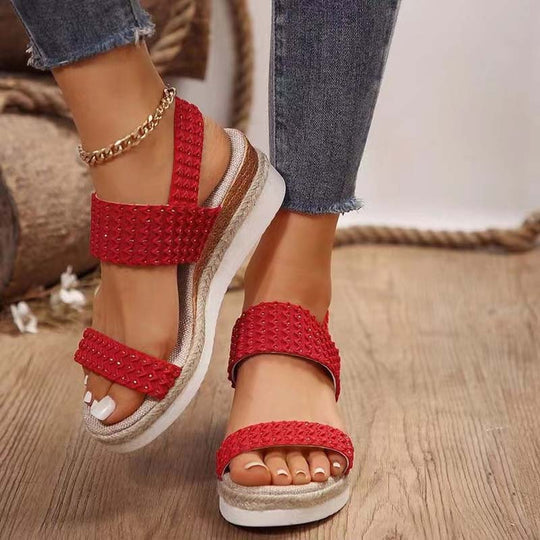 Casual Sandalen Met Sleehak