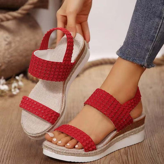 Casual Sandalen Met Sleehak