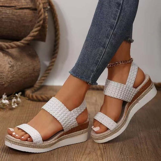 Casual Sandalen Met Sleehak