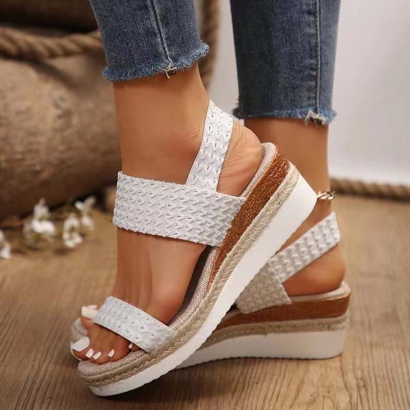 Casual Sandalen Met Sleehak