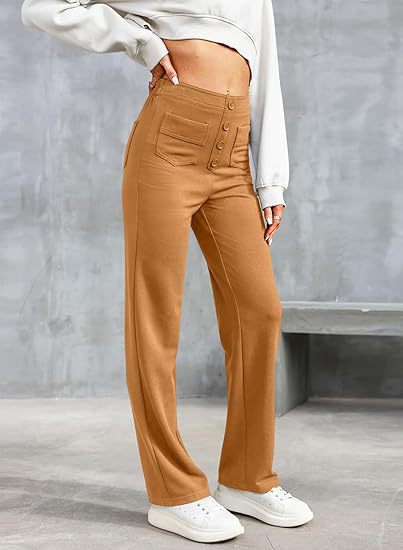 Dames| High-waisted elastische casual broek MARAKI