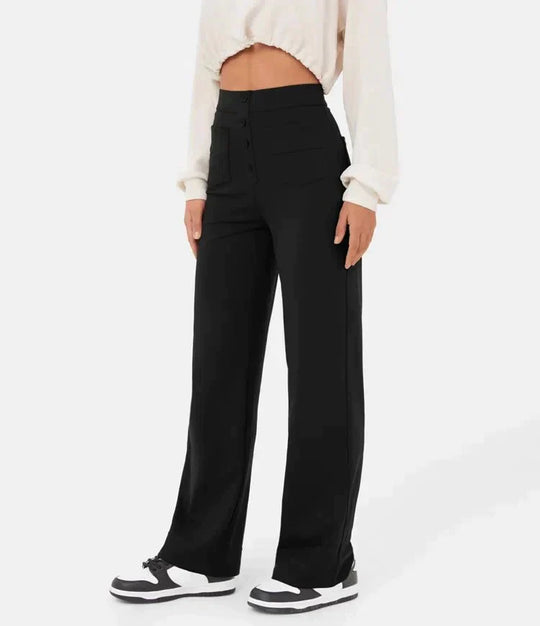 Dames| High-waisted elastische casual broek MARAKI