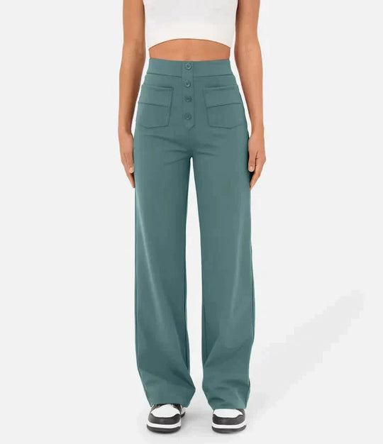 Dames| High-waisted elastische casual broek MARAKI