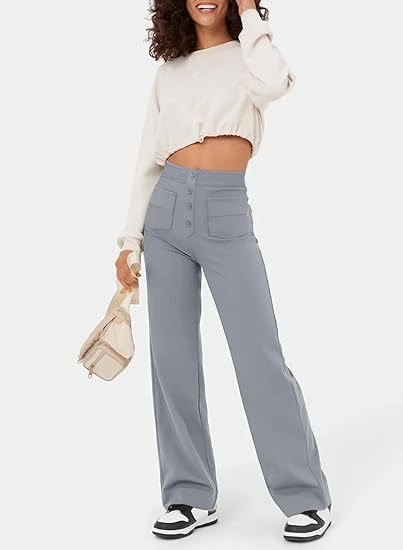 Dames| High-waisted elastische casual broek MARAKI